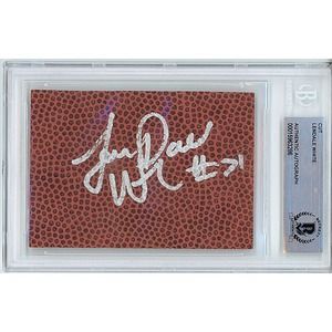 Lendale White Autographed Football Cut USC Trojans TN Titans Beckett Authentic